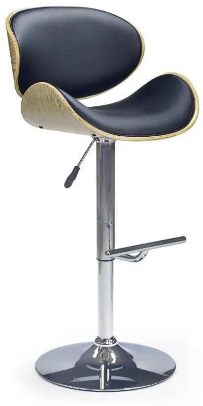 Barová stolička RUMBA – viac farieb Dub / čierna
