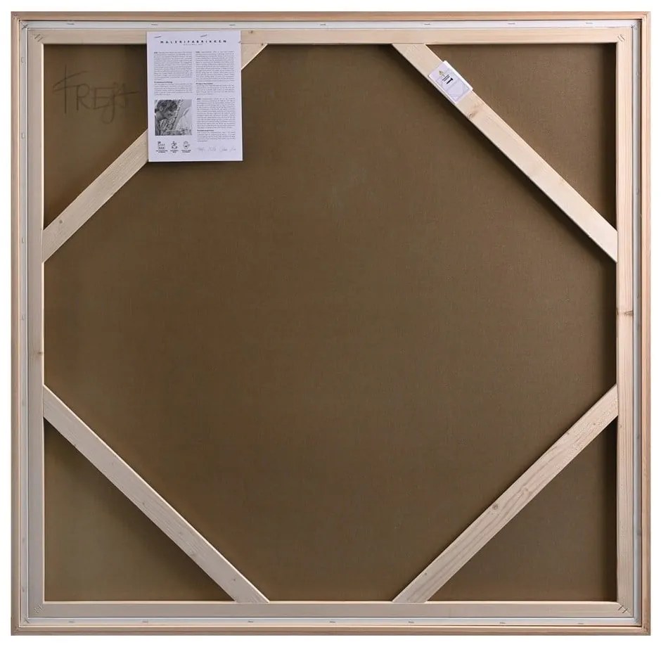 Ručne maľovaný obraz 100x100 cm Trace Of Nature – Malerifabrikken