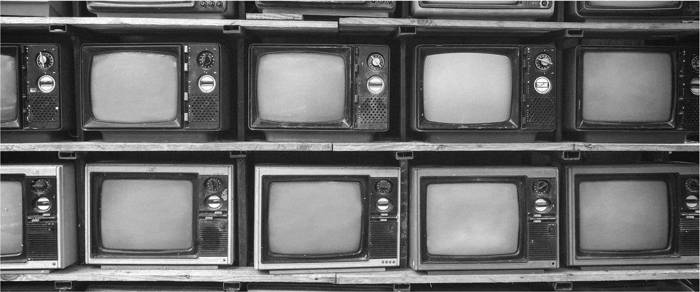 Obraz - Retro televízie (120x50 cm)