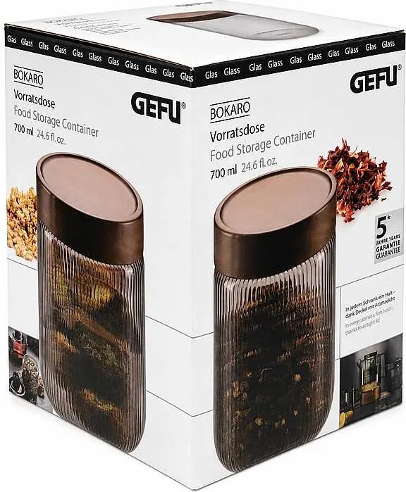 Gefu dóza Bokaro s dreveným viečkom 700 ml