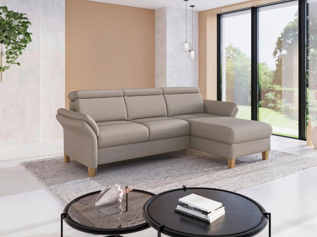 XXXLutz ROHOVÁ SEDAČKA, textil, taupe Sit & More - Sedačky - 000144025772