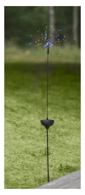 Vonkajšie solárne LED svietidlo s farebnými diódami Star Trading Firework, výška 100 cm