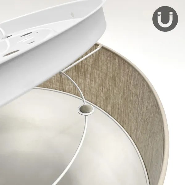 Stropné svietidlo SIRJA 2xE27/15W/230V, priemer 45 cm, béžové