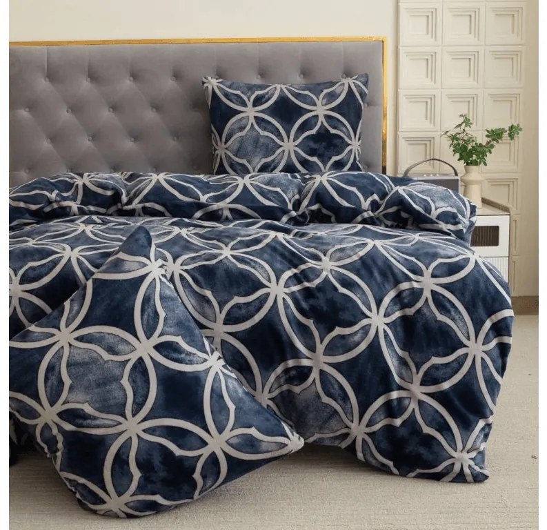 Obliečky mikroplyš POLARA modré Rozmer obliečky: 70 x 80 cm | 140 x 200 cm