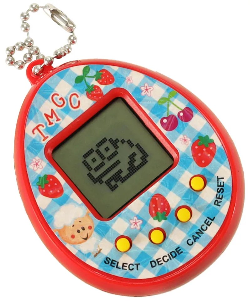 KIK KX7929_5 Hračka Tamagotchi elektronická hra vajíčko červená