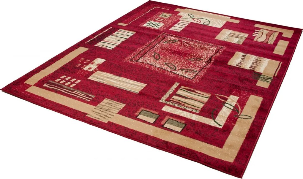 TA Koberec 5067D ČERVENÝ ATLAS PP Rozmer: 160x220 cm