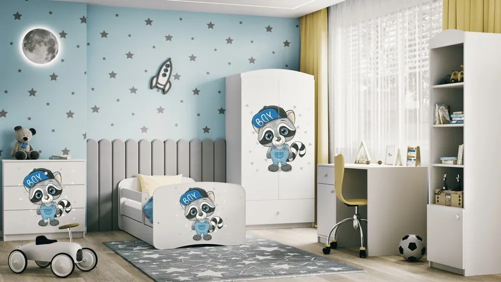 Komoda Babydreams 80 cm mýval biela