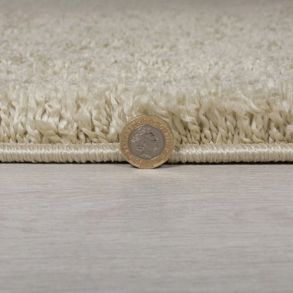 Flair Rugs, Kusový koberec Shaggy Teddy Natural, 80x150, béžová, obývacia izba