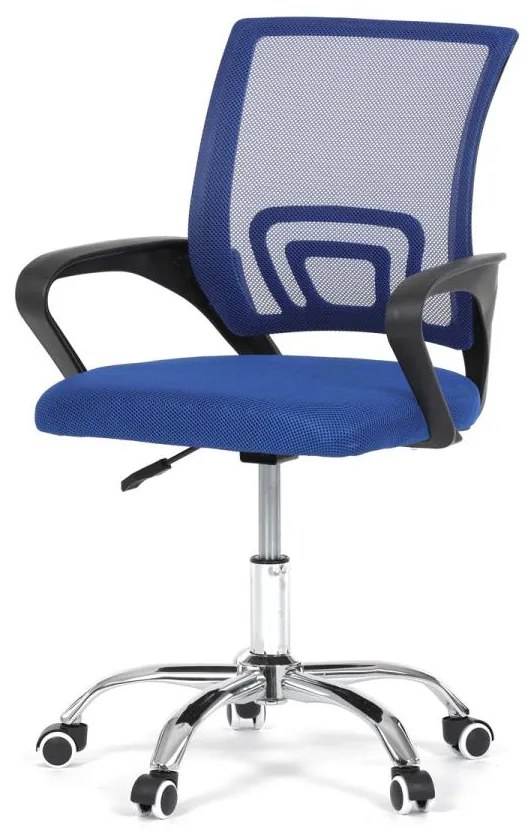 Dětská židle, houpací mechanismus, modrá síťovina, KA-L103 BLUE