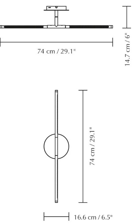 Čierne kovové LED stmievateľné nástenné svietidlo Omni Wall – UMAGE