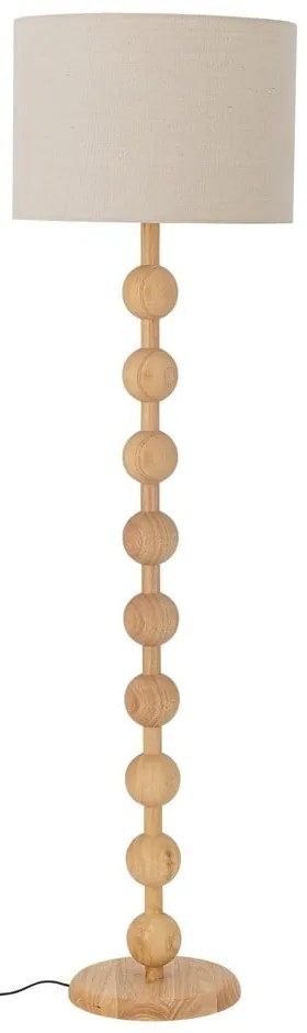 Stojacia lampa v prírodnej farbe s textilným tienidlom (výška 154,5 cm) Giacoma – Bloomingville