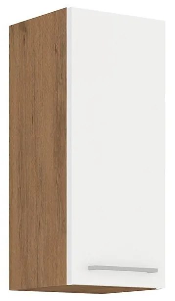 Uzavretá horná kuchynská skrinka Woodline 30 G-72 1F, Farby: dub lancelot + dark wood