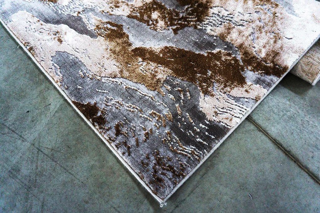 Koberec Mitra 3001 béžový – obdĺžnikový so vzorom Rozmer: 80x150 cm