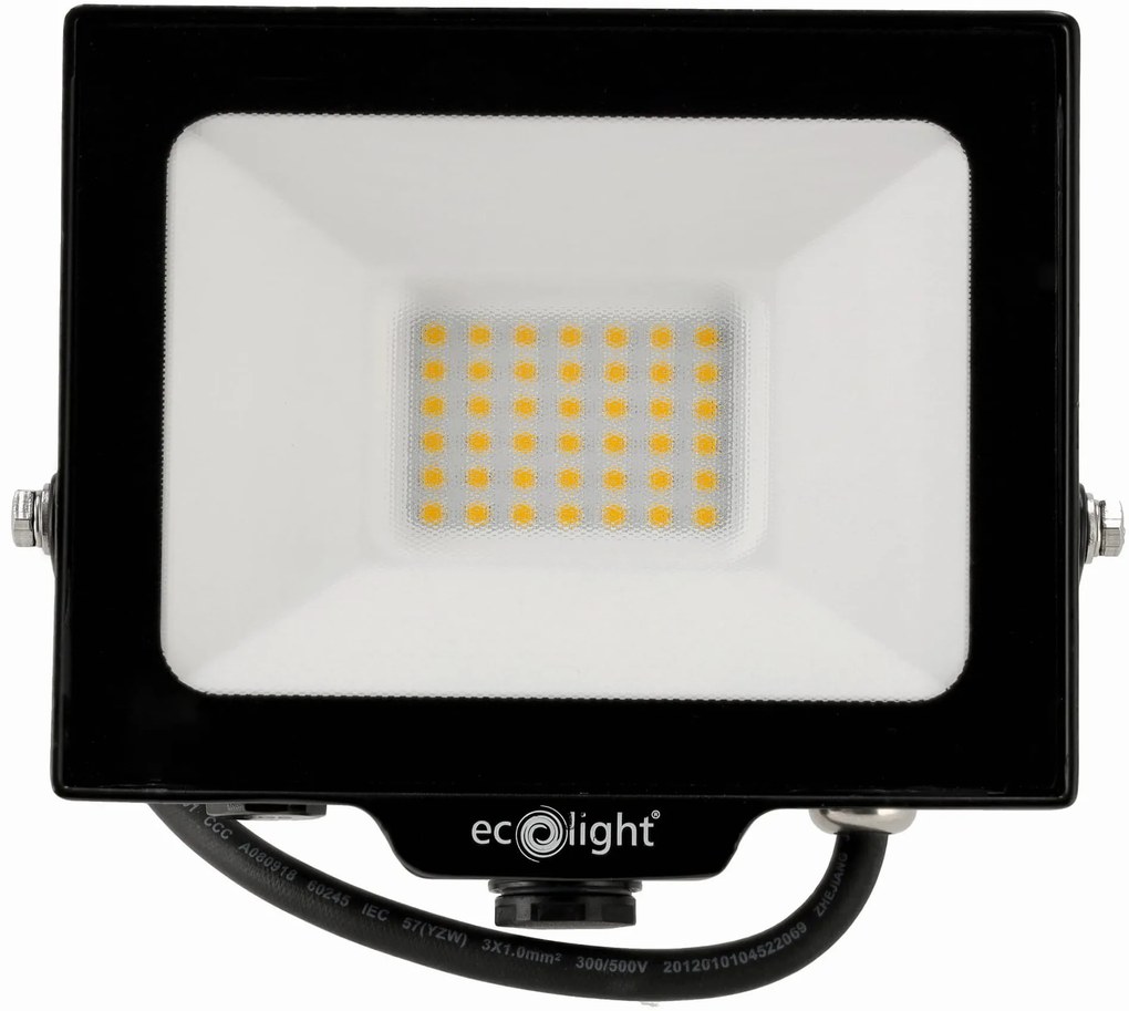 ECOLIGHT LED reflektor 30W 2v1 - neutrálna biela