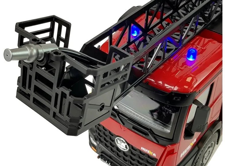 LEAN TOYS Hasičské auto Huina 1561 na diaľkové ovládanie 2,4GHz 1:14 červené RTR