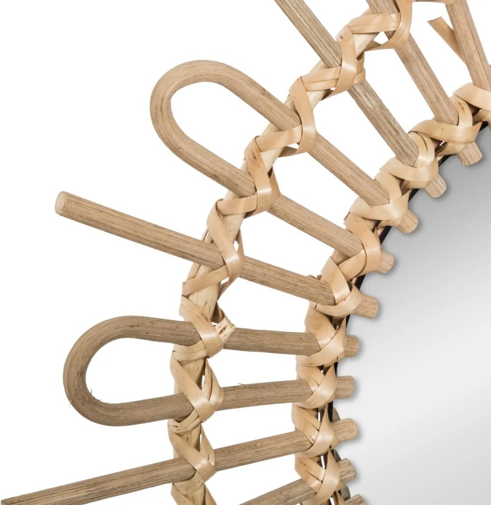 Zrkadlo Sunny, hnedé