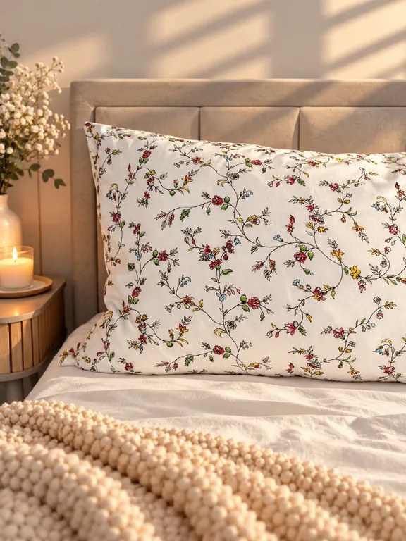 INTERMEDIC SK Bavlnená obliečka na Náhradného manžela 50x150 cm – Kvietočky, 100 % bavlna, zips