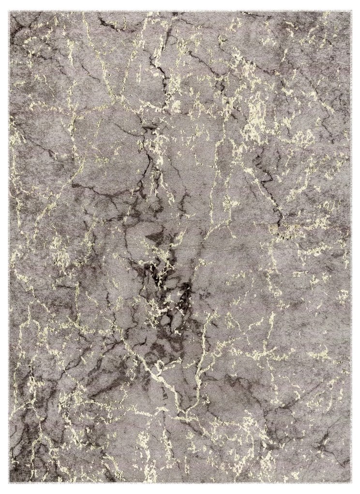 Koberec MIRO 52003.801 Mramor, protišmykový, prateľný, sivý