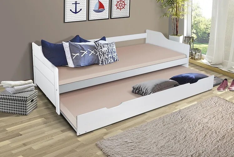 MG Detská posteľ Basty 200x90 s prístelkou Farba: Čierna