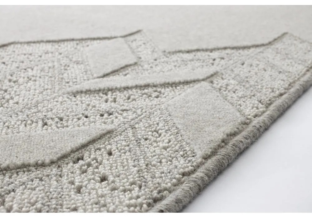 Svetlosivý vlnený koberec 120x180 cm Credo – Agnella