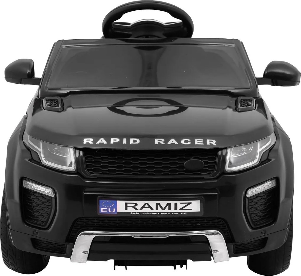 Ramiz Elektrické auto Rapid Racer pre deti, čierne SUV + diaľkové ovládanie