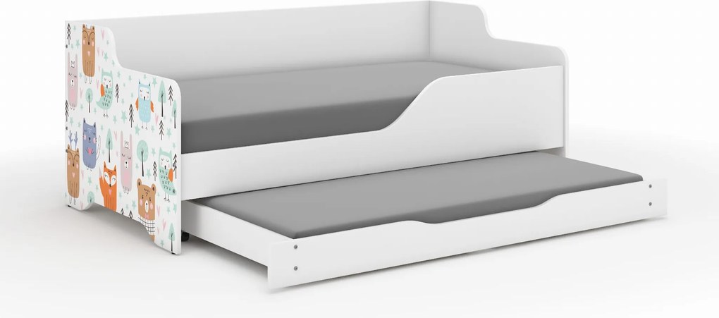 Wooden Toys Detská posteľ LILU 160x80 LAS s funkciou na spanie (1)