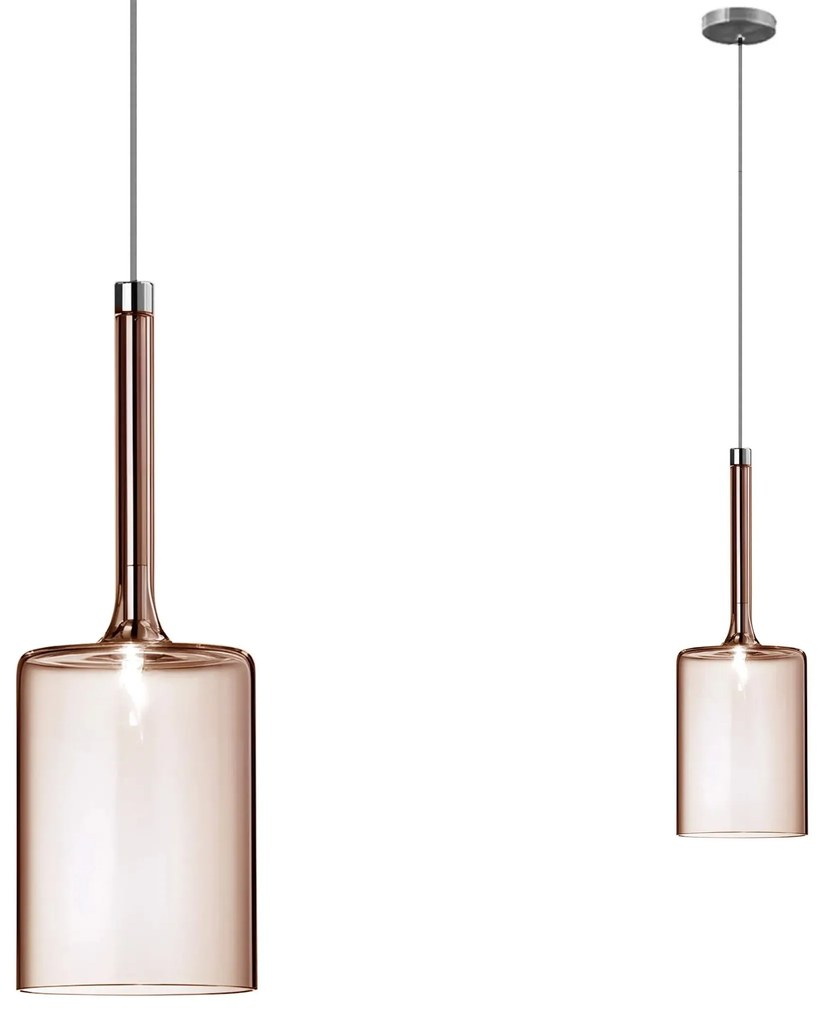 Toolight Toolight, stropné svietidlo 1xG4, APP1699-1CP AMBER B, jantárová-priehľadná, OSW-04307