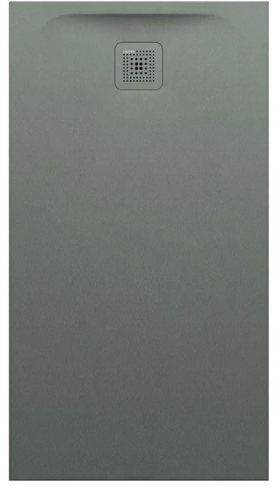 LAUFEN Pro obdĺžniková sprchová vanička z materiálu Marbond, odtok na kratšej strane, 1300 x 700 x 38 mm, betónová šedá, H2129520790001