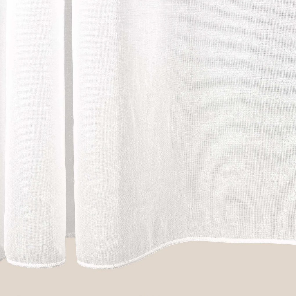 Goldea biela organza - hladká lesklá - metráž 140 cm