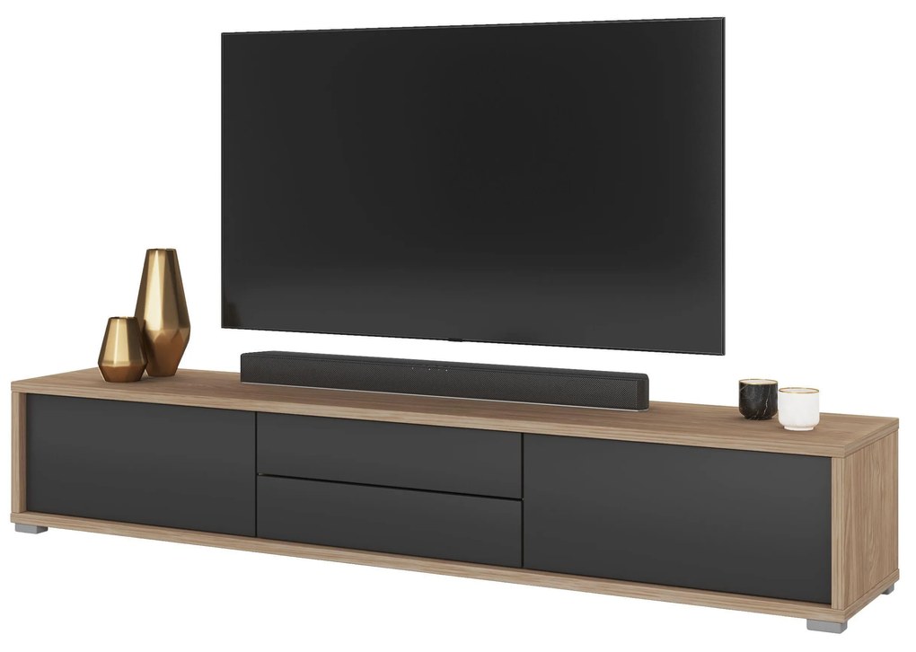 TV stolík Fiora 39 (dub olejovaný + antracit). Akcia -20%. Vlastná spoľahlivá doprava až k Vám domov. 1066463