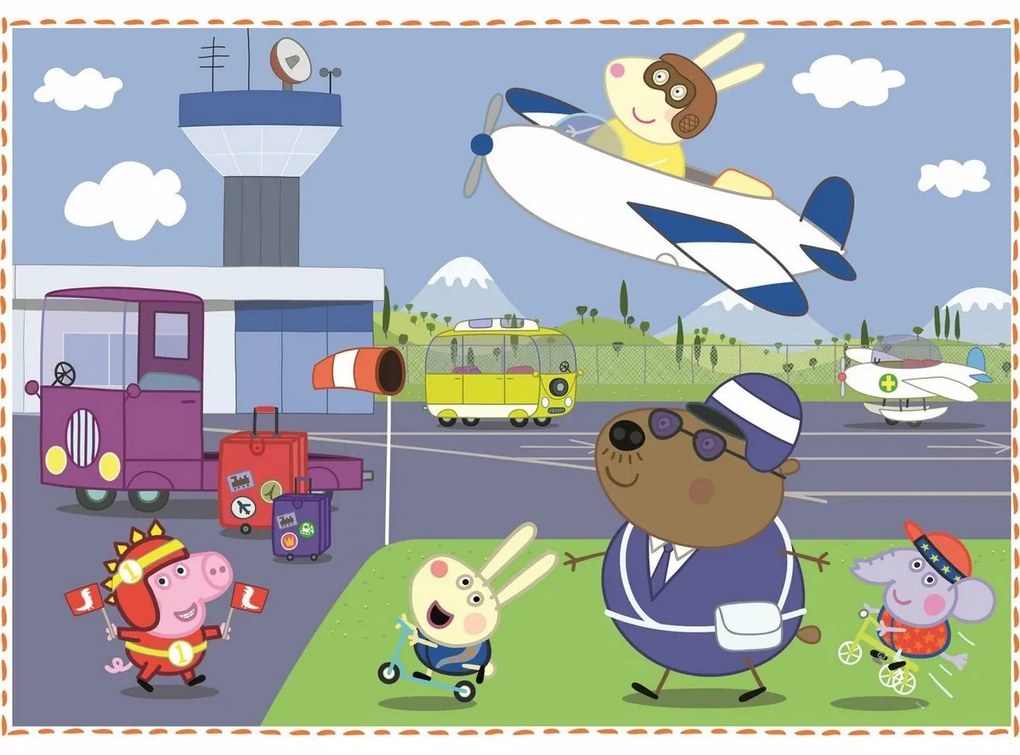 TREFL Prasátko Peppa: Vzpomínky na prázdniny 12,15,20 24 dielov puzzle