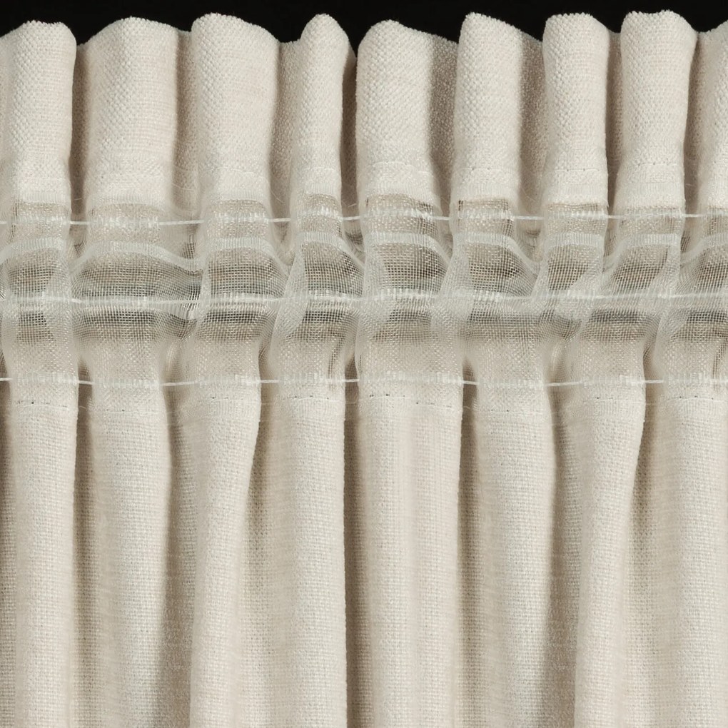 ZÁVES NA PÁSKE VANI 140X270 CM SVETLOBÉŽOVÁ