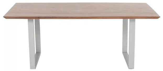 Stôl Synphony Walnut 160×80 cm strieborná 76 × 160 × 80 cm KARE DESIGN