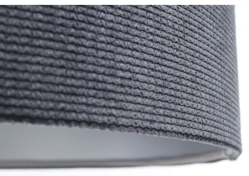 Luster na lanku TWIST 1xE27/60W/230V čierna/šedá/strieborná