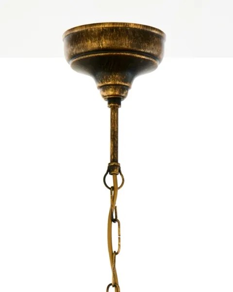 BRILAGI - Luster na reťazi MOLLERO 1xE27/15W/230V priemer 24 cm bronz/patina