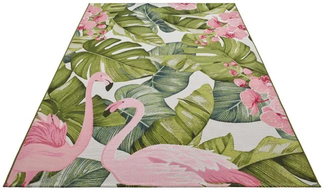 Koberec Hanse Home Flair Tropical Flamingo viacfarebný