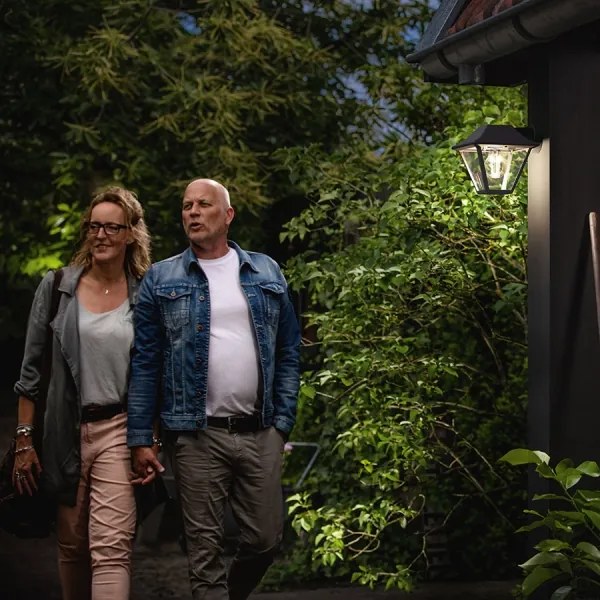 Philips 16495/30/PN - Vonkajšie nástenné svietidlo MYGARDEN ALPENGLOW E27/60W/230V