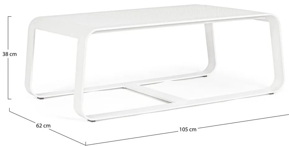 Hliníkový záhradný konferenčný stolík 62x105 cm Merrigan – Bizzotto