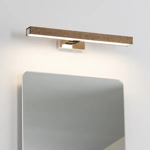 Brilagi-LED Kúpeľňové osvetlenie zrkadla WOODY MIRROR LED/8W/230V IP44 dub/chróm