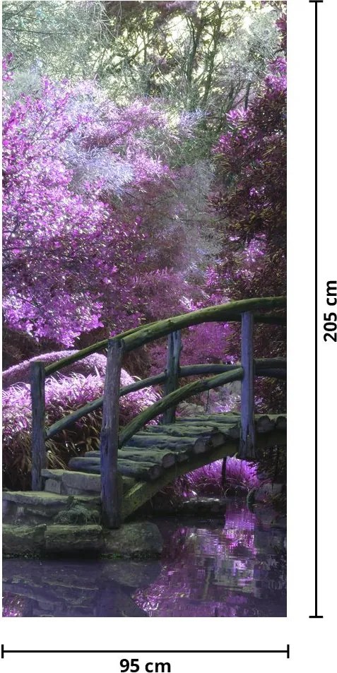 Fototapeta na dvere - Mystická záhrada (95x205cm)
