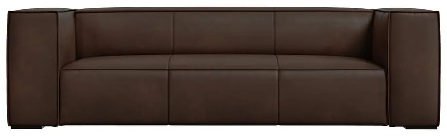 Tmavohnedá kožená pohovka 227 cm Madame - Windsor & Co Sofas