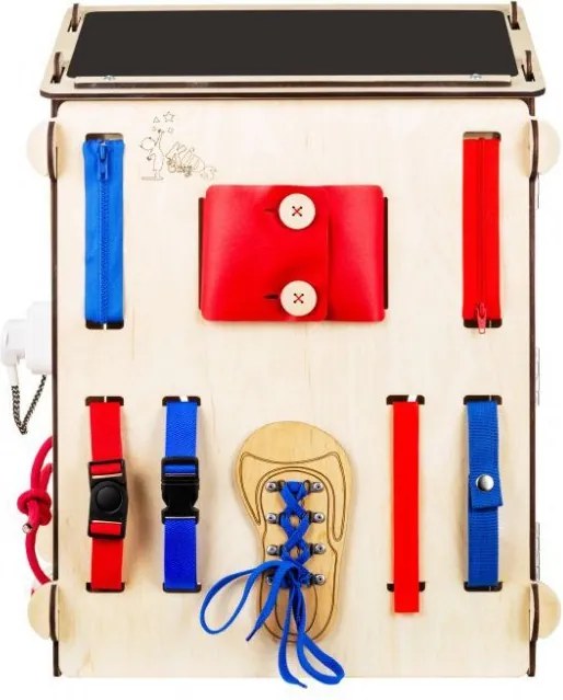 Montessori Activity board domček naturálny