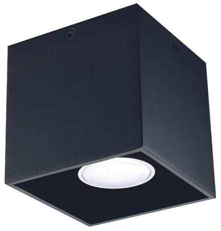 KANLUX Stropné svietidlo ALTOS, 1xGU10, 40W, 10x10cm, štvorcové, čierne