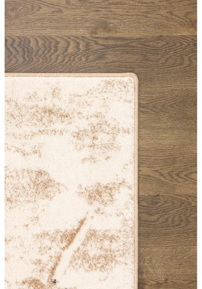 Béžový vlnený koberec 133x180 cm Eddy – Agnella
