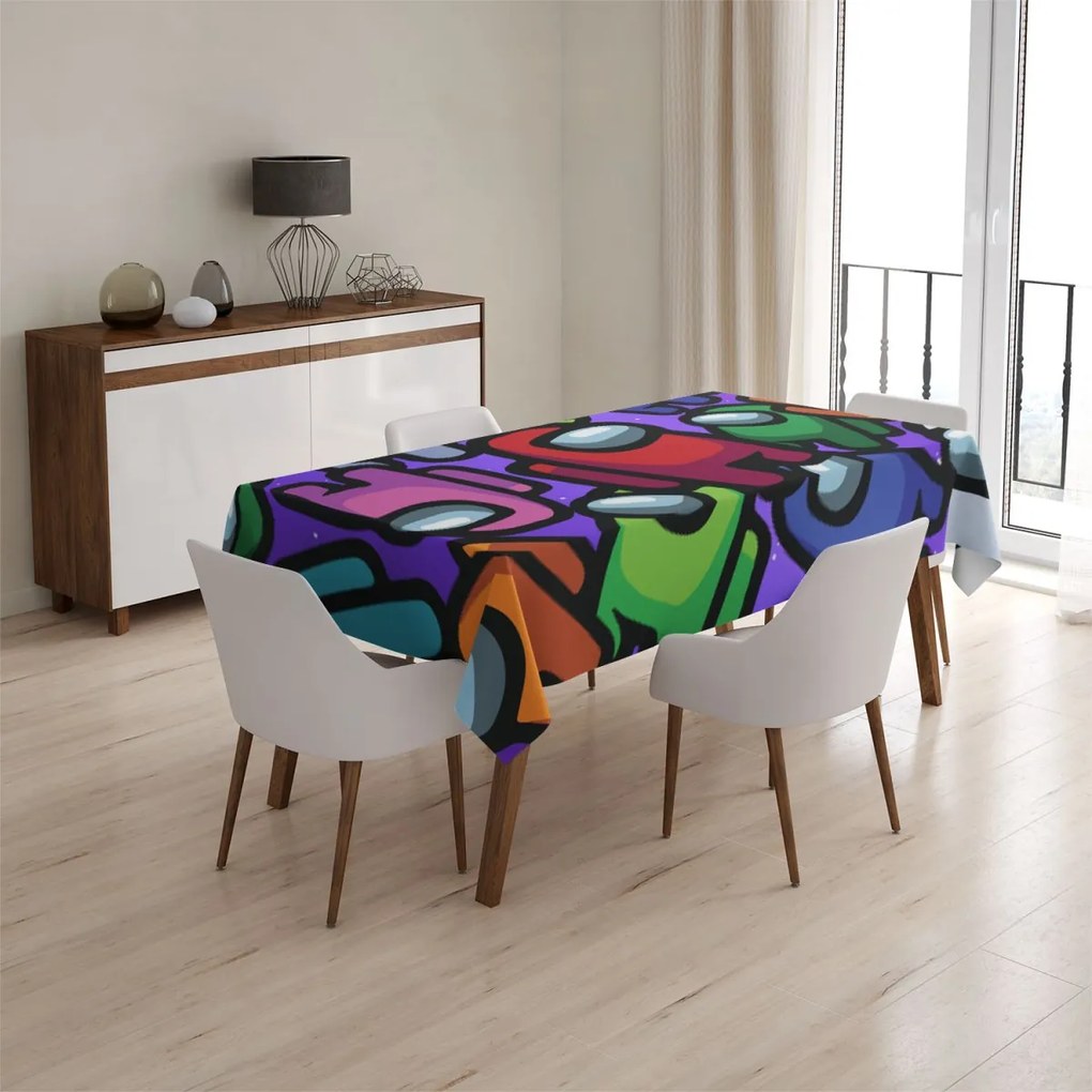 Sablio Obrus AMONG US Levitujúci - 90x90 cm