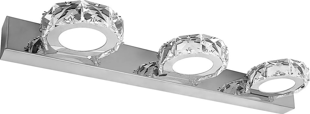 Toolight APP1938-3W, nástenné LED svietidlo, 460 mm, chrómová, OSW-66072