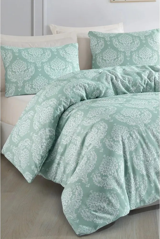 Zelené obliečky na dvojlôžko 200x200 cm Post – Mijolnir