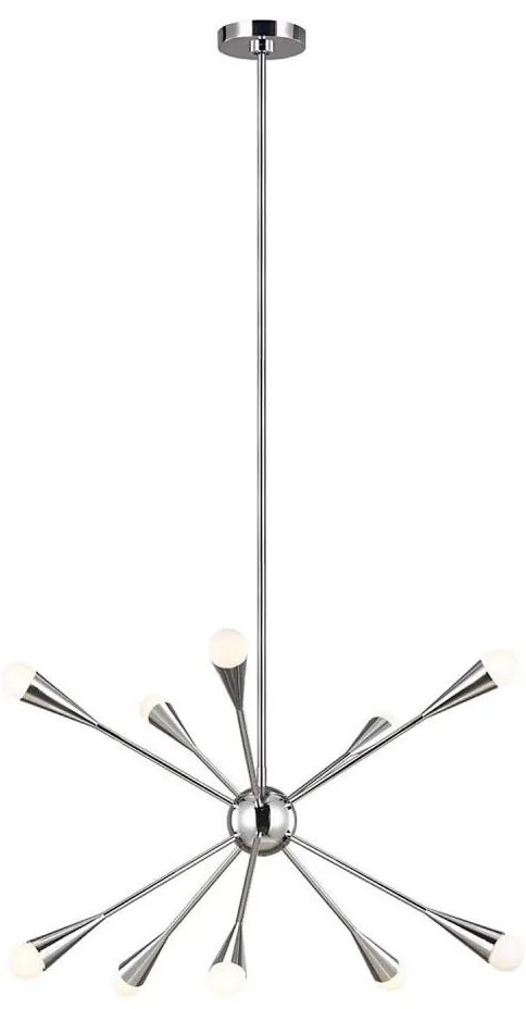Feiss FE-JAX10-PN - LED Luster na tyči JAX 10xG9/3W/230V lesklý chróm