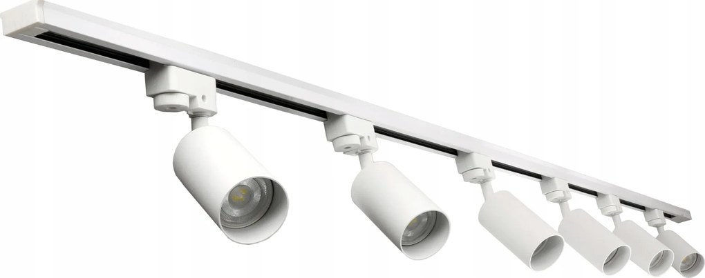 LED koľajnica 2m + 6x GU10 bodové žiarovky - sada