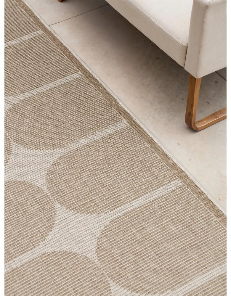 Vnútorný a vonkajší behúň v béžovej a slonovinovej farbe 80x250 cm Duet Bowen – NORTHRUGS